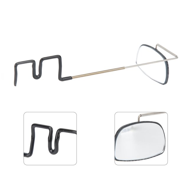 Espejo Retrovisor De Casco De Casco De Bicicleta, Espejo Plano En Ciclismo Retrovisor De Ciclismo Espejo De Aluminio Fácil De Instalación De Aluminio Para Ciclismo