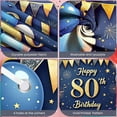 thumbnail image 4 of Gold Glitter Happy 80th Birthday Banner Colorful Balloons 80th Birthday Display Fireworks Gift Boxes Birthday Backdrop for 80th Birthday Party Indoor Party Photo Shoot, 4 of 9