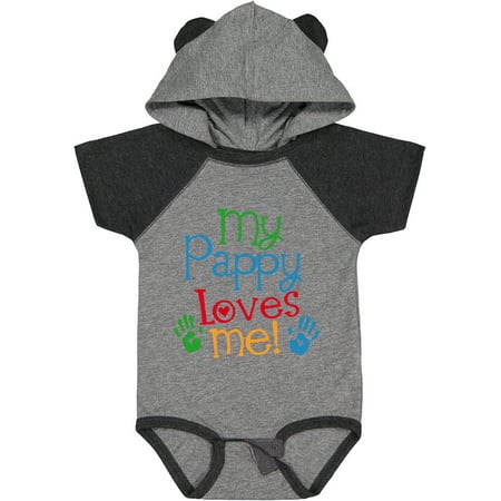 

Inktastic My Pappy Loves Me Gift Baby Boy or Baby Girl Bodysuit