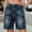 Blue, variant on Women’s High-Waisted Denim Bermuda Shorts, Classic Baggy Denim Shorts with Pockets, Womens and Women's Sky Blue,Size S-3XL