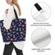 thumbnail image 3 of Balery Space Dinosaur Bolsa Tote Estilo Estético con Cremalleras, Bolsa de Hombro, Bolsa de Compras Grande y Plegable, 3 of 8