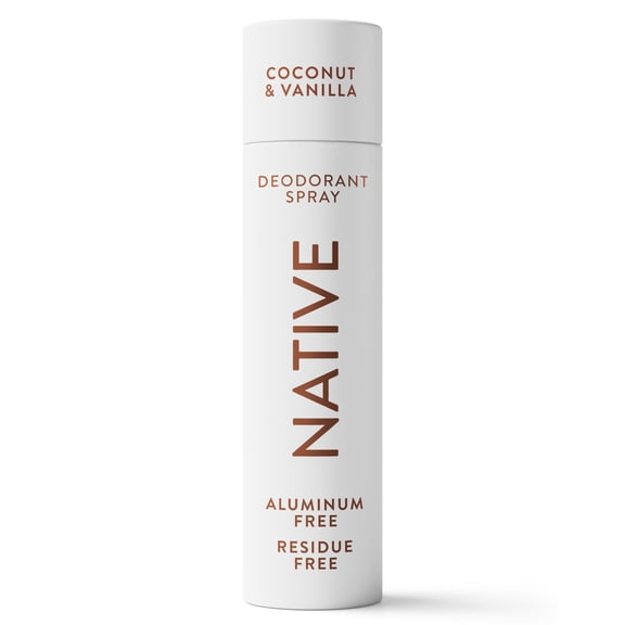 Native Deodorant & Body Spray, Aluminum Free, Coconut & Vanilla, for Women and Men, 3.5 oz