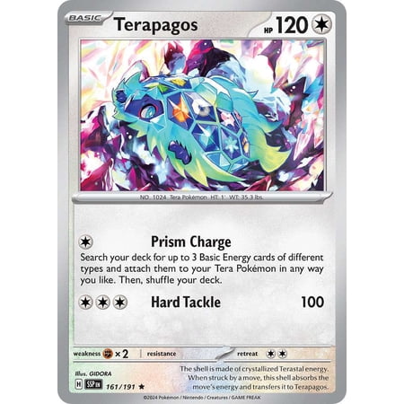 Pokemon Surging Sparks Rare Terapagos #161