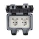 thumbnail image 2 of CHAO (Doble) Enchufes de pared exteriores dobles con tomas de corriente resistentes al agua USB con caja de pared, 2 of 4