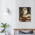 thumbnail image 4 of ERAPDAUR  Vintage Owl Magic Canvas Wall Art - Retro Owl Book Magic Animal Artwork, Qwl Wall Decor Gifts for Kids Room Living Room Bedroom Office Home 12x16 in, 4 of 5