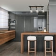 thumbnail image 5 of Globe Electric 25" 3-Light Faux Wood and Matte Black Indoor Track Light, Clear Glass Shades, 5 of 8
