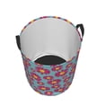 thumbnail image 3 of Goofa Daisies Flowers Printed Circular Hamper,Laundry Basket with Handles,Storage Baskets Foldable,Large Capacity Laundry Hamper-Small, 3 of 8