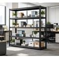 thumbnail image 3 of 48"W Garage Shelving Heavy Duty, 3030 lbs Storage Shelf, 5-Tier Adjustable Shelving Unit Metal Garage Storage Shelves for Basement, Commercial, Warehouse, Industrial, 72"H x 48"W x 24"D, 3 of 6