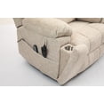 thumbnail image 5 of Electric Lift Recliner Chair with Massage and Heat, Oversized Power Sofa for Big and Tall, 180 Degree Flat Recline, Dual Cup Holders, Cream Velvet, 5 of 9