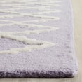thumbnail image 3 of SAFAVIEH Cambridge Karen Geometric Wool Area Rug, Lavender/Ivory, 4' x 6', 3 of 7