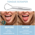 thumbnail image 3 of Tongue Scraper for Adults (2 Pack) , 100% Useful Surgical Stainless Steel Tongue Cleaner for Both Adults and Kids, 3 of 6