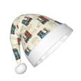 thumbnail image 2 of Cauagu Retro Steampunk Vehicle Pattern Christmas Hat for Kids,Xmas Holiday Hat Santa Hat for Boys & Girls Festive Headwear Accessories for Christmas/New Year/Holiday, 2 of 6