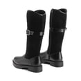 thumbnail image 4 of Botas DREAM PAIRS para Niñas, Altas hasta la Rodilla con Hebilla, Color Negro, Talla 12, 4 of 6