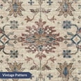 thumbnail image 3 of BELLEZE Boho Washable Rug, 8'x10' Area Rug Non Slip Indoor Door Mat for Kitchen, Entrance, Living Room, Bedroom, Front Door, Vintage Bedside Rug Thin Soft Rug, Low Pile, Easy Clean - Olive, 3 of 7