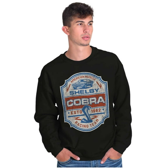 Shelby Cobra Racing Team Muscle Car Sweatshirt for Men or Women Brisco Brands S