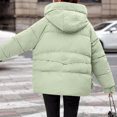 thumbnail image 3 of Scyoekwg Warm Winter Puffer Jackets for Women Fashion Thicken Parka Jackets Long Sleeve Casual Hooded Padded Quilted Coats with Pockets (Army Green,XXL), 3 of 3