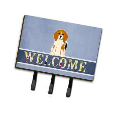Carolines Treasures BB5621TH68 Beagle Tricolor Welcome Leash or Key Holder Triple multicolor