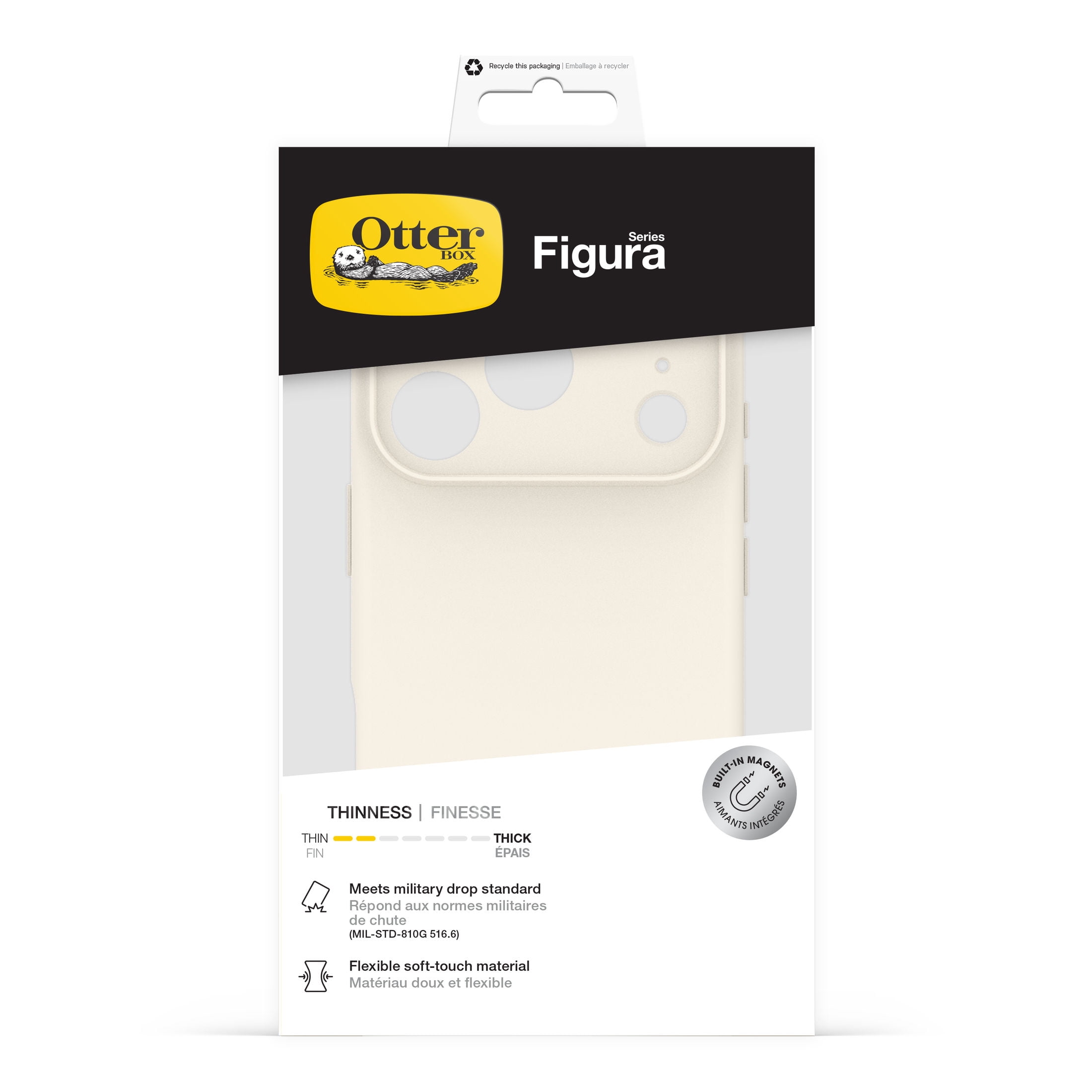 OtterBox Figura Series Case with MagSafe for Apple iPhone 18 Pro and iPhone 17 Pro - White