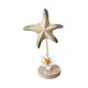 thumbnail image 2 of Figura decorativa de estrella de mar de madera, colección de figuras de estrella de mar, adorno de mesa para dormitorio Amarillo desgastado, 2 of 9