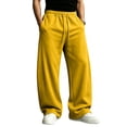 thumbnail image 2 of Evdexr Men's Sweatpants Straight Leg Baggy Sweats 2026 Workout Lounge Wide Leg Trousers Drawstring Breathable Loose Fit Athletic Pants with Pockets 3XL, 2 of 7