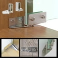thumbnail image 6 of Glass Door Hinge | Stainless Steel U-Shaped Rotating Shaft | Upper and Lower Cabinet Hinge | Smooth Rotation | Durable Corrosion-Resistant | Easy Install | 1 Pair | 80g, 6 of 9