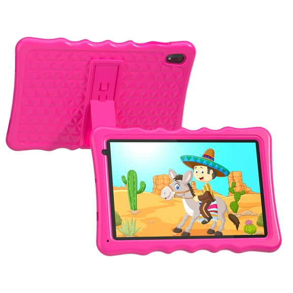 Kids Tablet, 10.1 inch Android 13 Tablet for Kids, 4GB RAM 32GB ROM 5000mAh Battery, Toddler Tablets with Bluetooth, WiFi, Parental Control, Dual Camera, Shockproof Case