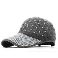 thumbnail image 1 of LinYooLi Rhinestone Baseball Cap Women Snapback Hats for Women Cap Adjustable Summer Mesh Sun Hats Bone Casquette Dad Hat Female, 1 of 6