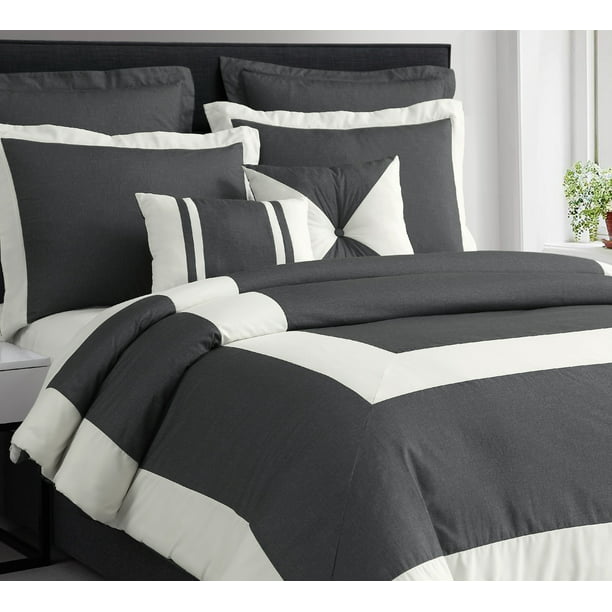 king size comforter on queen bed