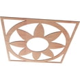thumbnail image 2 of Ekena Millwork 38"OD x 13 1/8"ID x 1/4"T Blume Wood Fretwork Pierced Ceiling Medallion, Cherry, 2 of 3