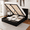 Black, variant on Virans Full Size Black Upholstered Platform Bed Frame, Hydraulic Lift-Up Storage, Linen Wingback Headboard, No Box Spring Needed