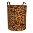thumbnail image 2 of ZICANCN Orange Leopard Skin Texture Laundry Basket Organizer , Dirty Clothes Hamper for Bathroom Kids Girls Boys Laundry Hamper Small, 2 of 8