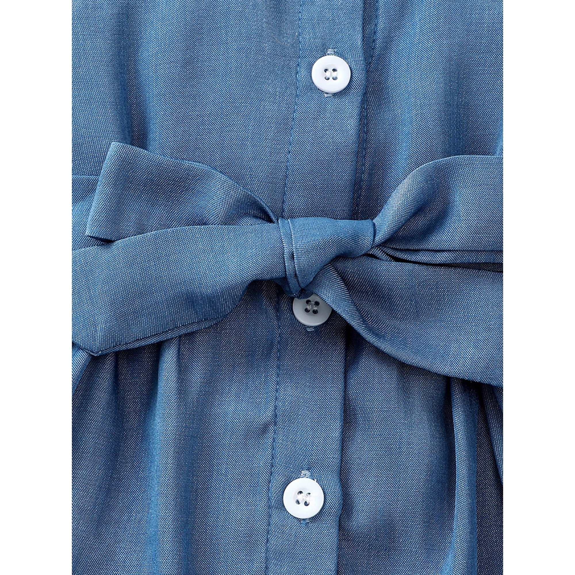 Boiiwant Toddler Baby Girl Denim Dress 6M 9M 12M 18M 24M Toddle Summer A line Dress Sleeveless Lapel Collar Button Down Belted Shirt Dress Walmart