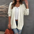 thumbnail image 2 of Knitted Cardigan Longline Open Front Sweater Wrap Draped Outerwear Casual Plus Size Soft Comfortable Loose Fit Fashion Cardigan Sweaters for Women, 2 of 2