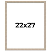22x27 Frame Grey Solid Wood Picture Frame Width 1 Inches | Interior Frame Depth 0.5 Inches |