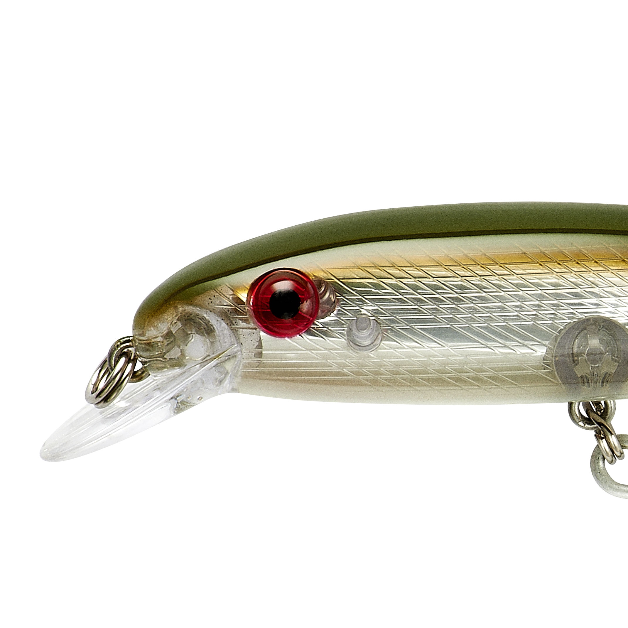 Bomber Windcheater Crankbait 4 1/2" Silver Green Back 3/4 oz.