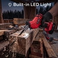 thumbnail image 2 of HOTREE Cordless Reciprocating Saw, Variable Speed, 2 x 2.0Ah Batteries, Blades Kit for Wood, Metal, PVC Cutting, Red, 2 of 8