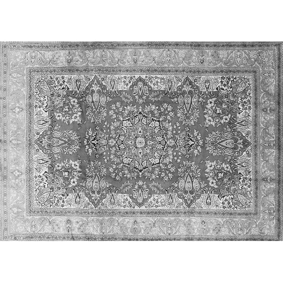 Ahgly Company Indoor Rectangle Persian Gray Traditional Area Rugs, 2' x 5'