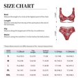thumbnail image 6 of Wukai Ho Funny Christmas Women's Bikini Set Two Piece,wimsuit High Waisted V Neck Twist Front Adjustable Spaghetti Straps Bathing Suit-, 6 of 7
