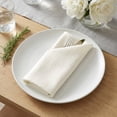 thumbnail image 4 of Unique Bargains 12Pcs Jacquard Washable Cloth Napkins Beige 18x18inch, 4 of 6
