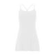 thumbnail image 2 of Gibobby Vestido corto casual para mujer Vestido de tenis para mujer, vestido de entrenamiento, vestido de ejercicio con sujetadores integrados y pantalones(Blanco,G), 2 of 4