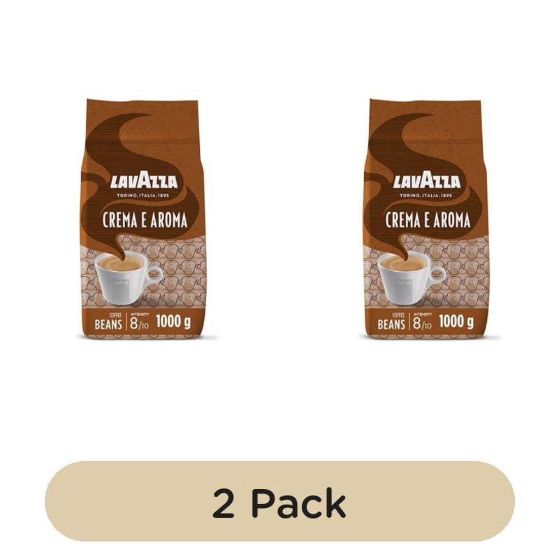 Lavazza Crema E Aroma Coffee Beans 1kg, British Import (Pack of 2)