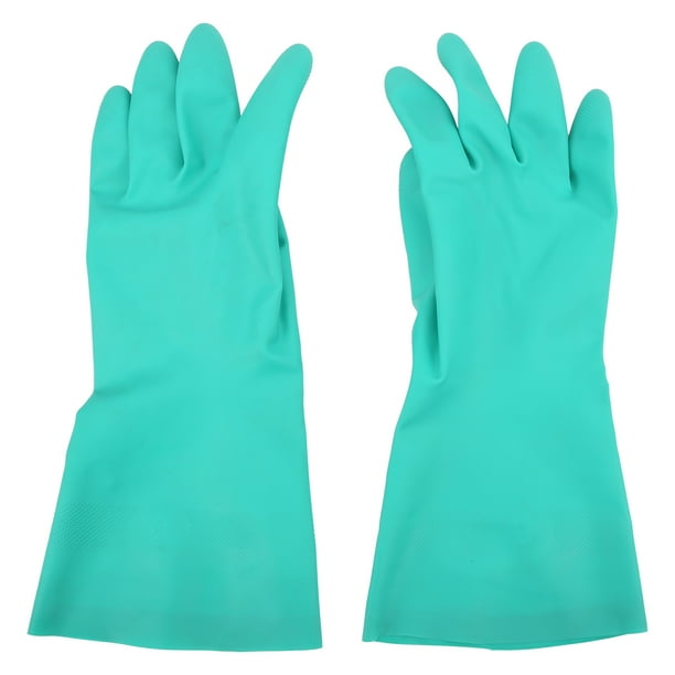 Guantes de trabajo de protección de manos Jadeshay de Caucho de nitrilo Verde No desechables 1 par