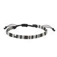thumbnail image 1 of Tobillera de color retro tejida a mano, pulsera ajustable, cadena de playa unisex, 1 of 6