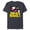 Navy Heather, variant on Disney Mickey Mouse Retro Whistling Music Super Cool Stroll - Short Sleeve Blended T-Shirt for Adults - Customized-Yellow
