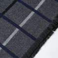 thumbnail image 5 of Bufanda de invierno JAMW para hombre Bufandas suaves y elegantes de moda Gris Cuadros blancos, 5 of 5