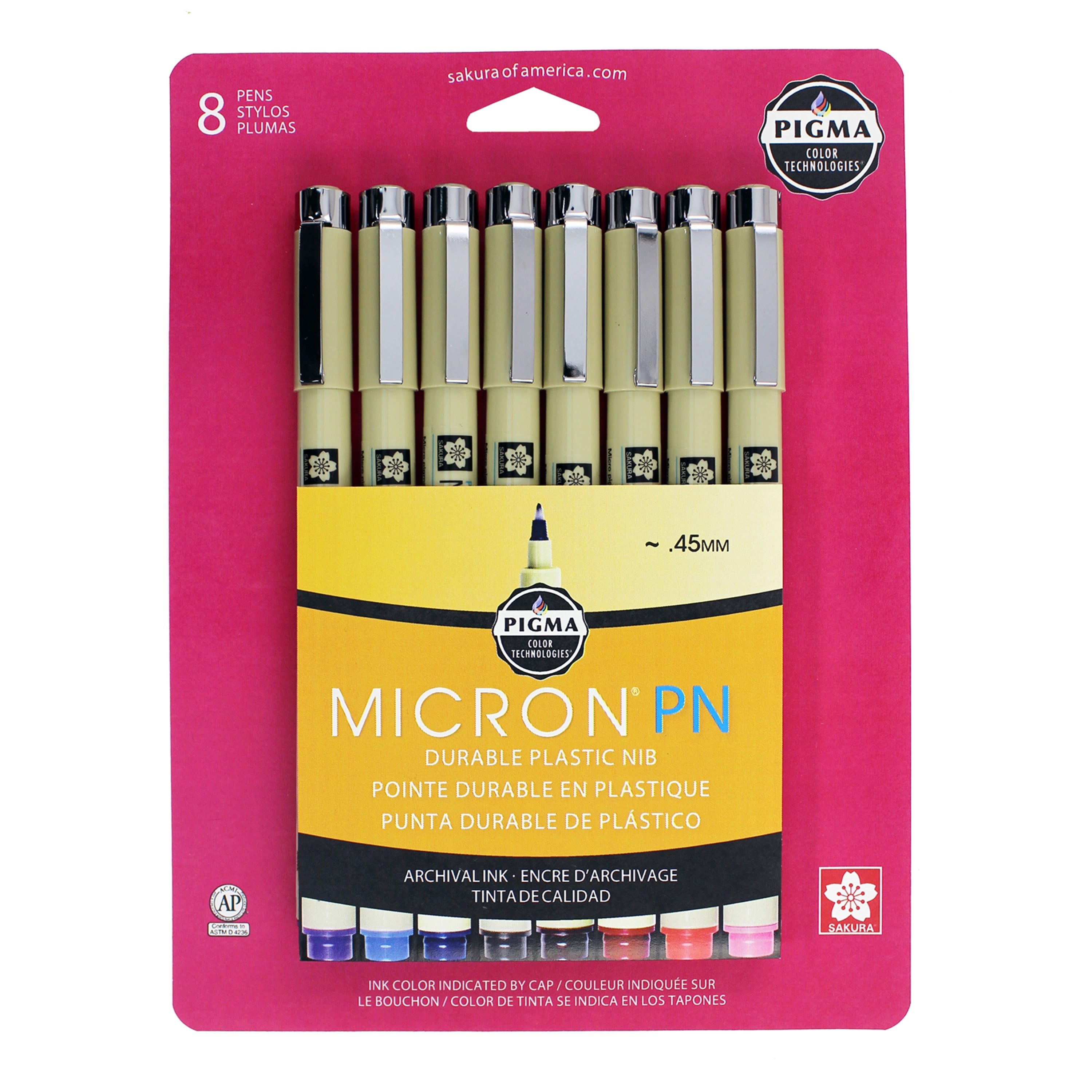 Sepia Fineliner Pens with Archival Ink - Fine Tip Inking Pens Pack of 6