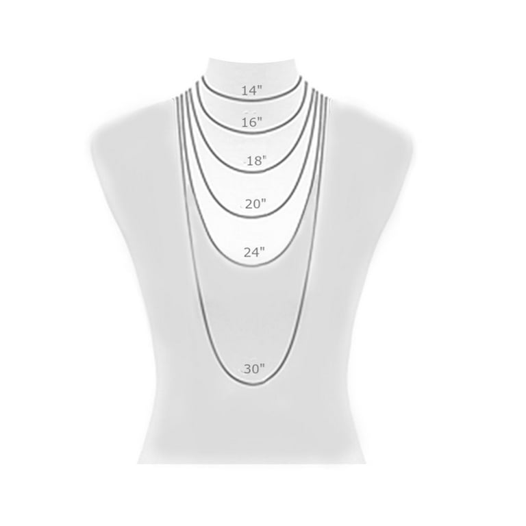 Sterling Silver Cable Chain Necklace 1.1mm Width 17 Inches