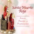 thumbnail image 2 of Santa Muerte Suprema Roja Buho 30 Cm Curada+ Libro, 2 of 8