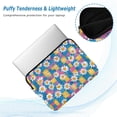 thumbnail image 2 of FORMRS 15-15.6 inch Laptop Sleeve Case Soft Carrying Quilted Computer Bag Cover, Blue Checkered Daisy, 2 of 7