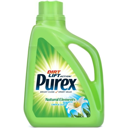 Purex Liquid Laundry Detergent, Natural Elements Linen & Lilies, 75 Fluid Ounces, 50